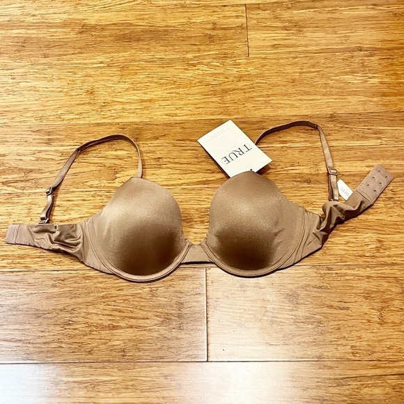 NWT! Uniform by Nikki Dekker True & Co Contour Demi Bra in Latte. Size 32C - Picture 3 of 9